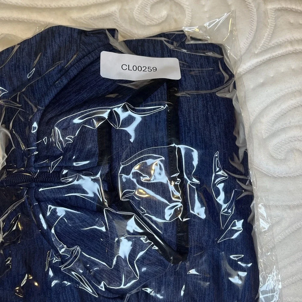 Under Armour Men's 1/4‎ Zip Pullover Active Heather Black/Blue Size Large